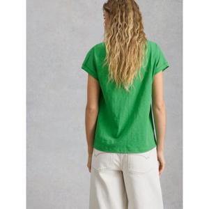 White Stuff Nelly Notch Neck Tee Bright